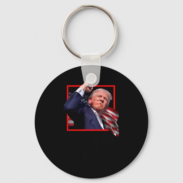 Chaveiro Trump Luta Combatendo Combatentes Apoiadores Ameri (Frente)