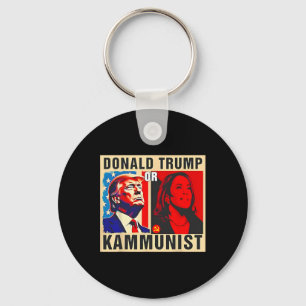 Chaveiro Trump Ou Kammunista 2024 Presidente Eleição Kamala
