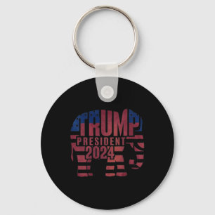 Chaveiro Trump Presidente 2024 Elefante Republicano 