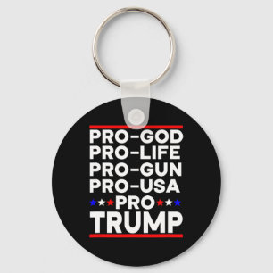 Chaveiro Trump Pró Arma Pró Vida Pró Deus Pró EUA Republica