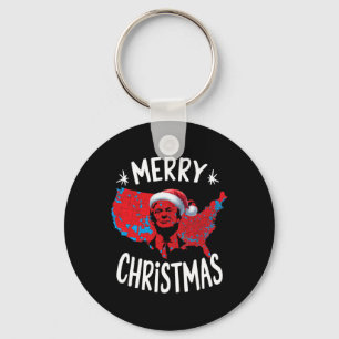 Chaveiro Trump Red Election Map Merry Christmas Trump Winne