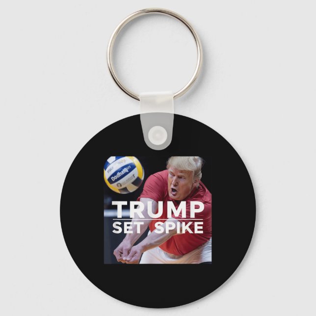 Chaveiro Trump Set Spike Engraçado Jogador Político De Vole (Frente)