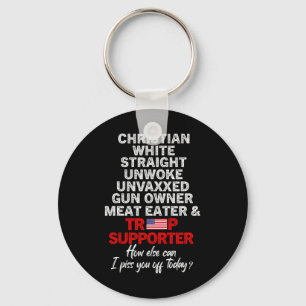 Chaveiro Trump Supporter Christian White Hetero Unwoed