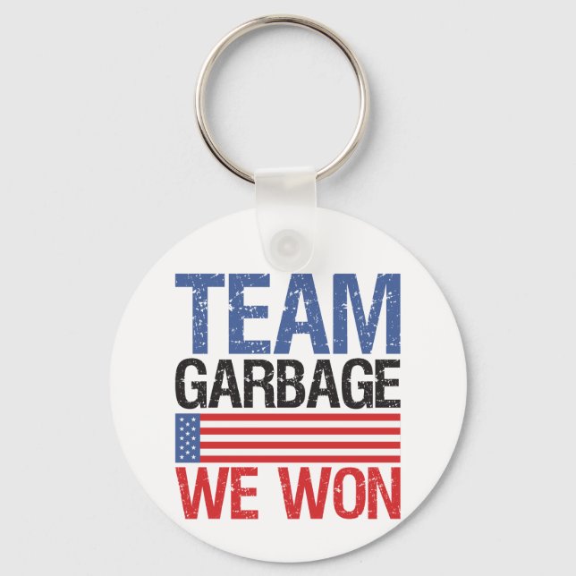 Chaveiro Trump - Team Garbage Nós Ganhamos (Frente)