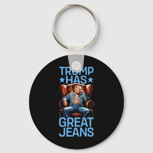 Chaveiro Trump Tem Ótimas Calças Jeans Funny Retro Denim Me