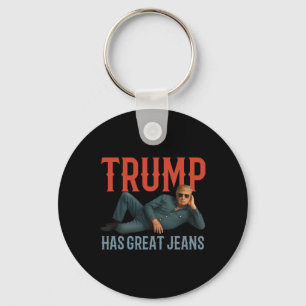 Chaveiro Trump Tem Ótimas Calças Jeans Meme Político Engraç