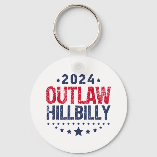 Chaveiro Trump Vance 2024 Outlaw Hillbilly US Flag (Frente)