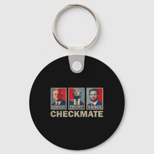 Chaveiro Trump Vance Kennedy Checkmate 2024 República Eleit