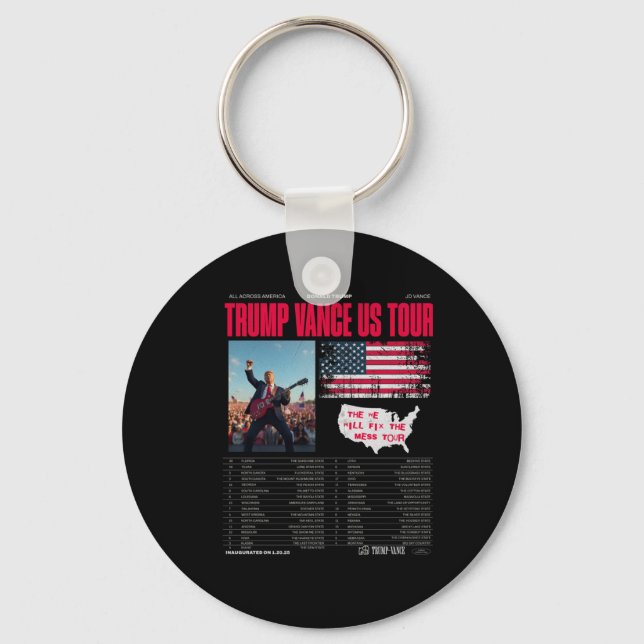 Chaveiro Trump Vance Us Tour (Frente)