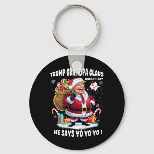 Chaveiro Trump Vovô Claus Yo Yo Yo Natal