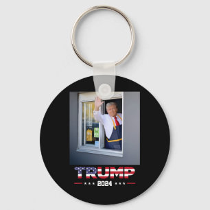 Chaveiro Trump Works Drive-thru Trump Servindo Batatas Frit
