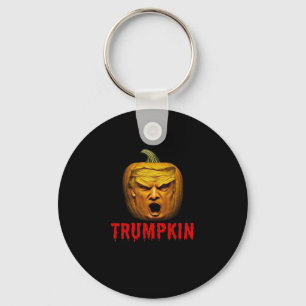 Chaveiro Trumpkin - Engraçado Donald Pumpkin Halloween