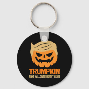 Chaveiro Trumpkin Faça o Halloween Grande Novamente Engraça
