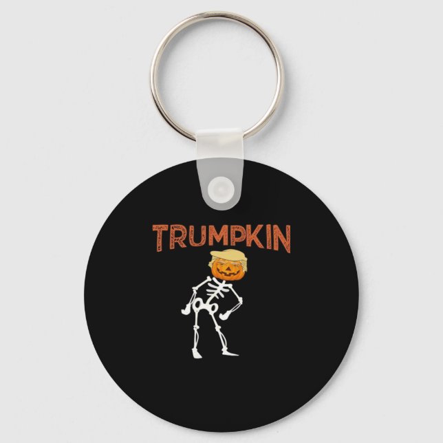 Chaveiro Trumpkin Halloween Engraçado Clássico (Frente)