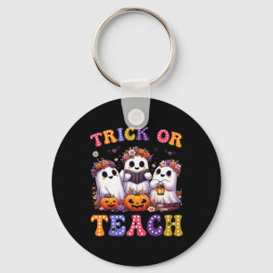 Chaveiro Truque Ou Ensino O Fantasma Do Halloween Chupkin T