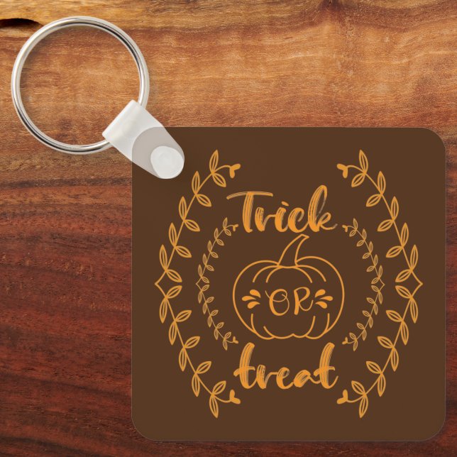 Chaveiro Truque ou tratamento no quadro das plantas (Frente)