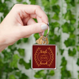 Chaveiro Truque ou tratamento no quadro das plantas