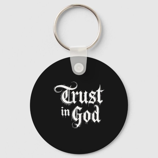 Chaveiro Trust In God  (Frente)