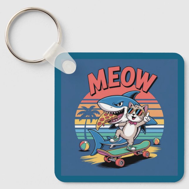 Chaveiro Tubarão-pizza (Frente)