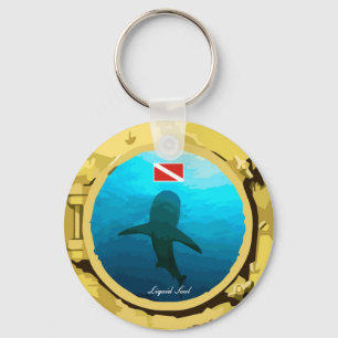 Chaveiro Tubarão-recife-cinza