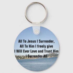 Chaveiro Tudo a Jesus que eu me rendo