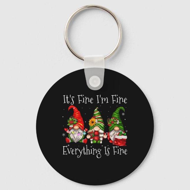 Chaveiro Tudo bem, estou bem, tudo é bom Cristo Gnomo (Frente)