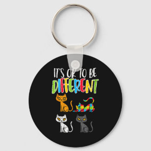Chaveiro Tudo Bem Ser Diferente Gato Puzzle Fofo Consciênci