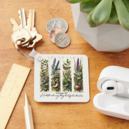 Chaveiro Tudo bonito em seu tempo botânico