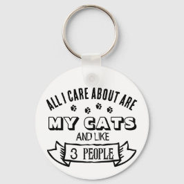 Chaveiro Tudo o que me Importa são os MEUS GATOS, Citação D