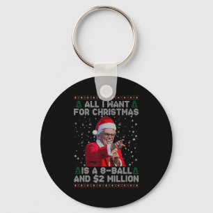 Chaveiro Tudo o que Quero para o Natal 8 Ball e 2 Milhões