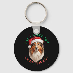 Chaveiro Tudo o que Quero para o Natal! Para o Cão de Pasto