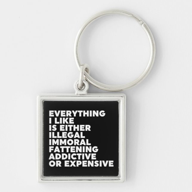 Chaveiro Tudo que eu gosto (Frente)