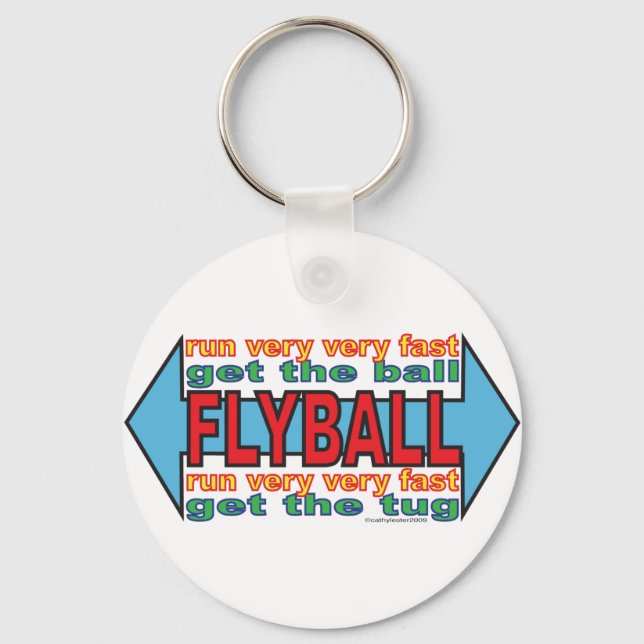 Chaveiro Tudo sobre Flyball (Frente)