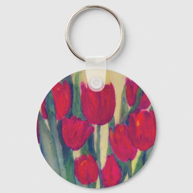 Chaveiro tulipa vermelha (Frente)