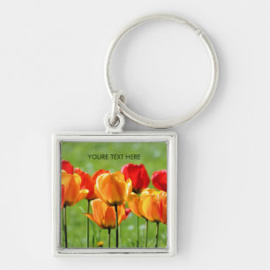 Chaveiro Tulipas Amarelas E Vermelhas