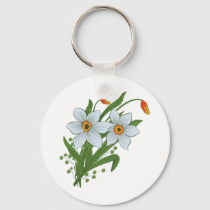 Chaveiro Tulipas e flores dos Daffodils