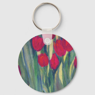 Chaveiro Tulipas Vermelhas