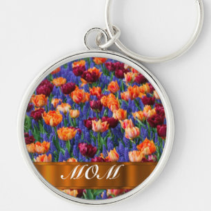 Chaveiro Tulips mãe personalizada