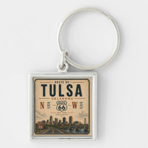 Chaveiro Tulsa Rota 66 Coordenadas Chave Viajante