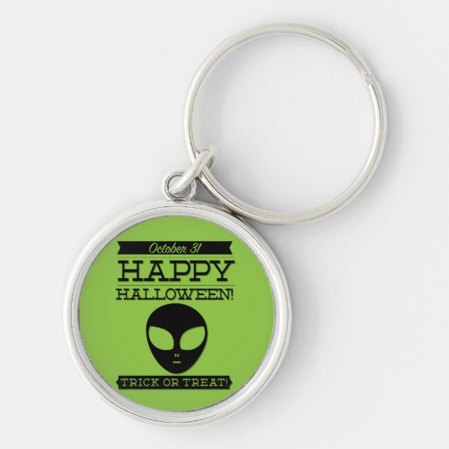 Chaveiro Tupografia retro Halloween (Frente)