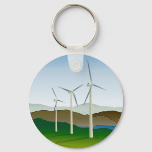 Chaveiro Turbina eólica pelo lago