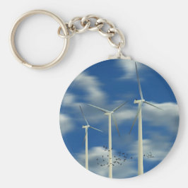 Chaveiro Turbina Eólica Verde