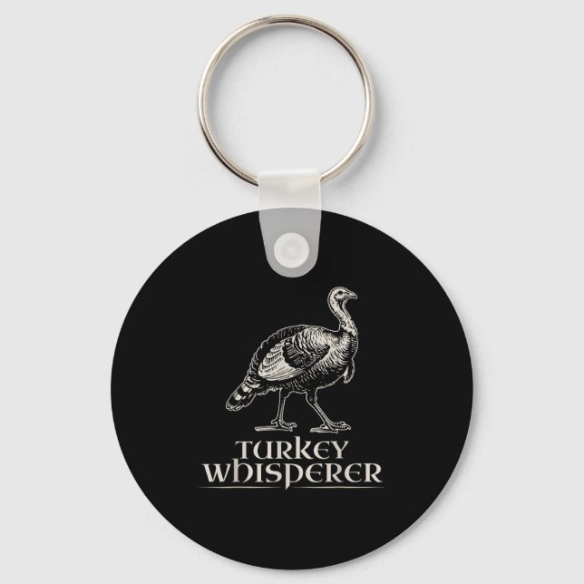 Chaveiro Turkey Whisperer Funny Hunting Gift For Men Women  (Frente)