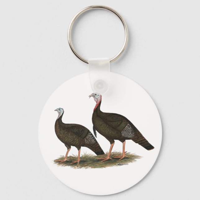 Chaveiro Turkeys East Wild Pair (Frente)