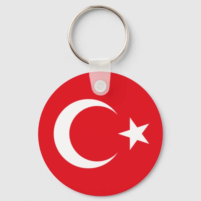 Chaveiro Turkish flag key ring (Frente)