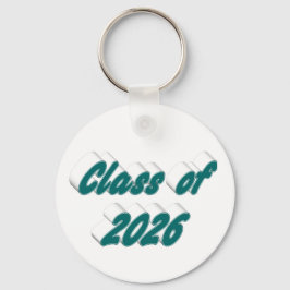 Chaveiro Turma de 2026 tipografia verde   formatura 