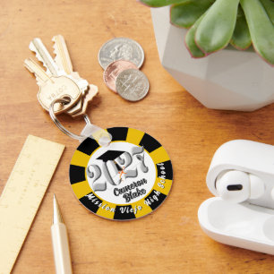 Chaveiro Turma de prata de 2027 Foto Graduação