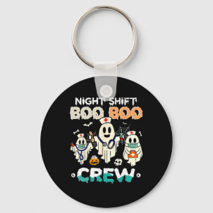 Chaveiro Turno Boo Crew Enfermeira Ghost Halloween Enfermei