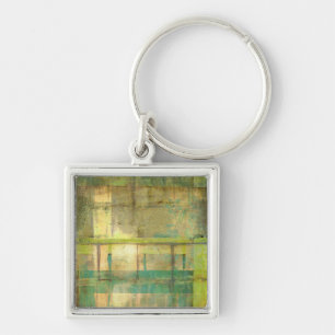 Chaveiro Turquesa e pintura Abstrato verde