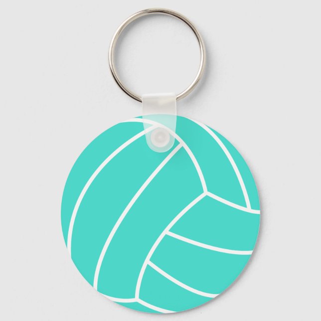 Chaveiro Turquesa; Voleibol Verde Azul (Frente)